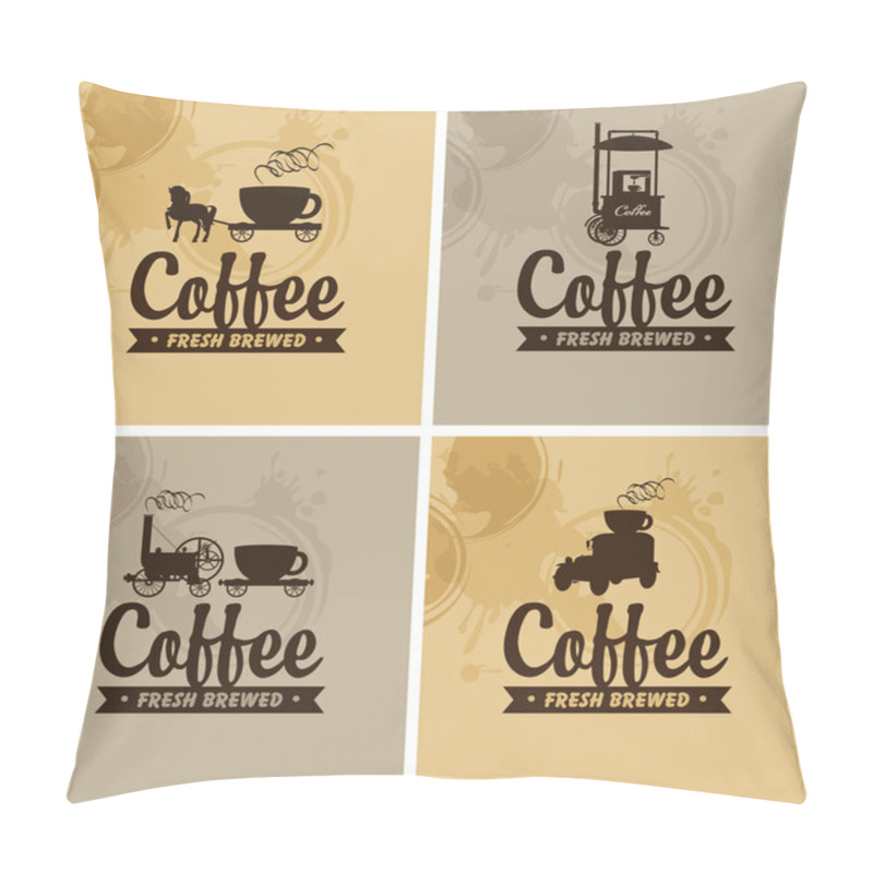 Personality  Cafe On Wheels Pillow Covers