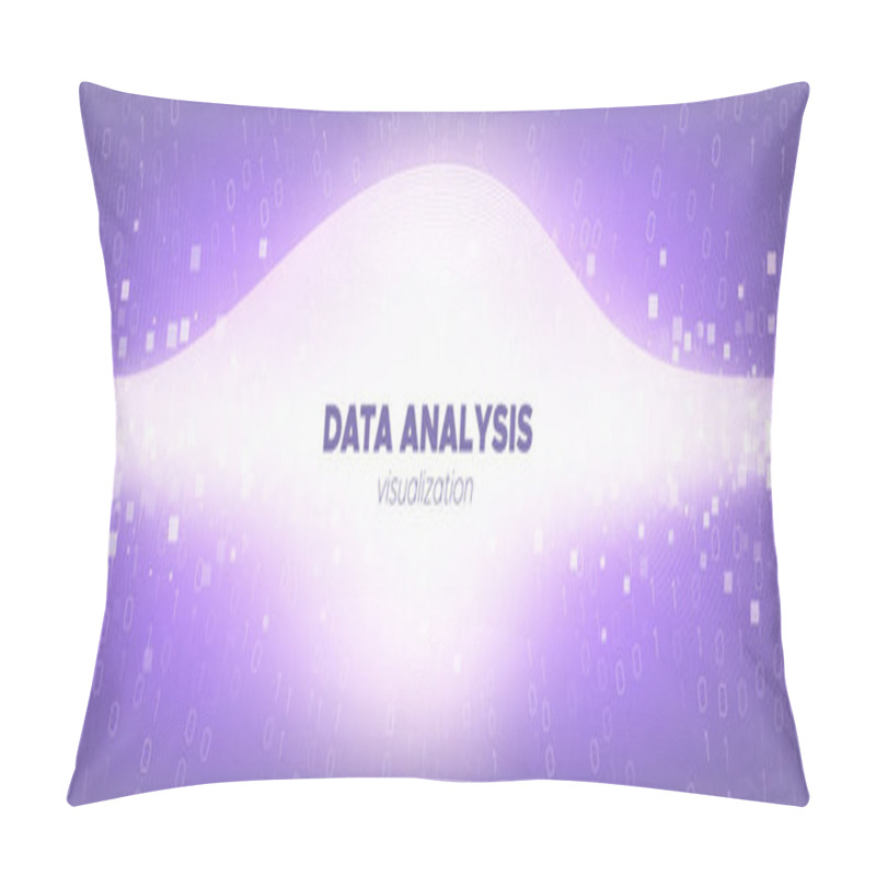 Personality  Big Data Concept. Light Particle Future. Pink  Pillow Covers