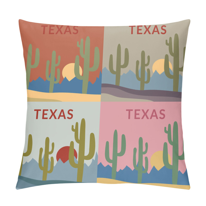 Personality  Texas T-shirt Design Set Pillow Covers