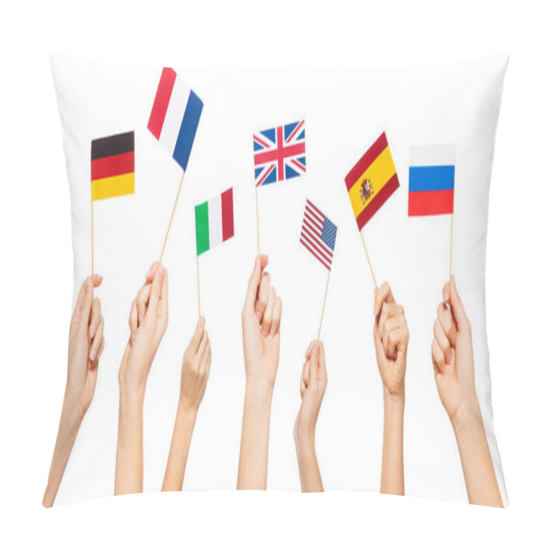 Personality  Flags Of USA And European Countries Pillow Covers