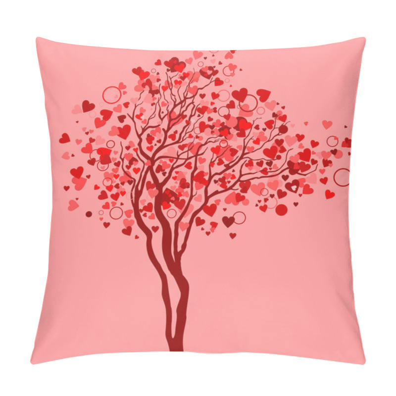 Personality  Love Tree With Heart Leaves Pillow Covers