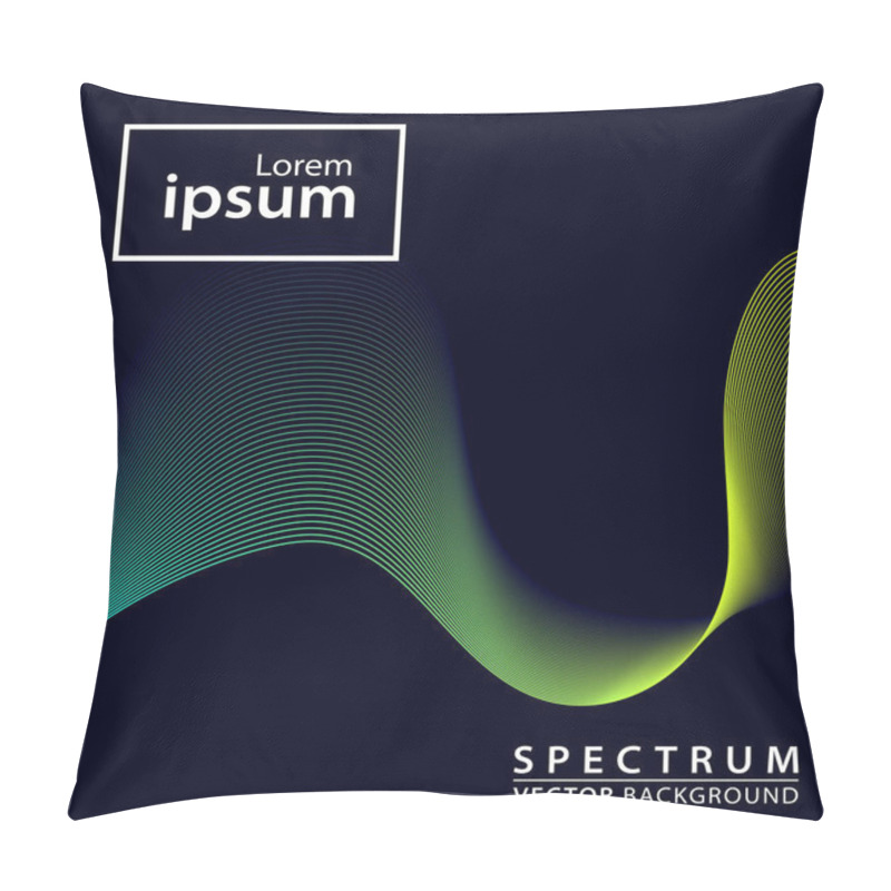 Personality  Wave Background. Spectrum Background Pillow Covers