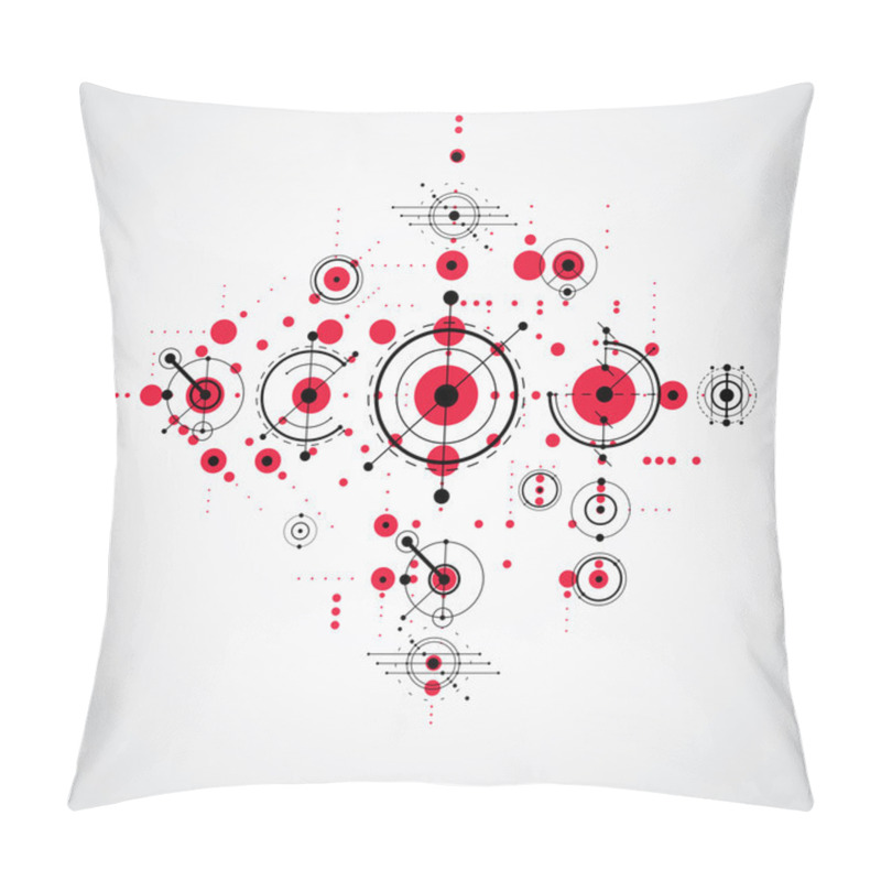 Personality  Bauhaus Red Abstract Background  Pillow Covers