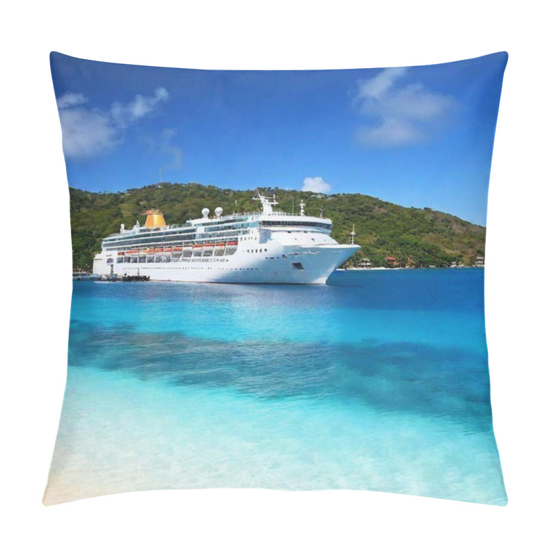 Personality  Cruise Boat In The Sea Pillow Covers