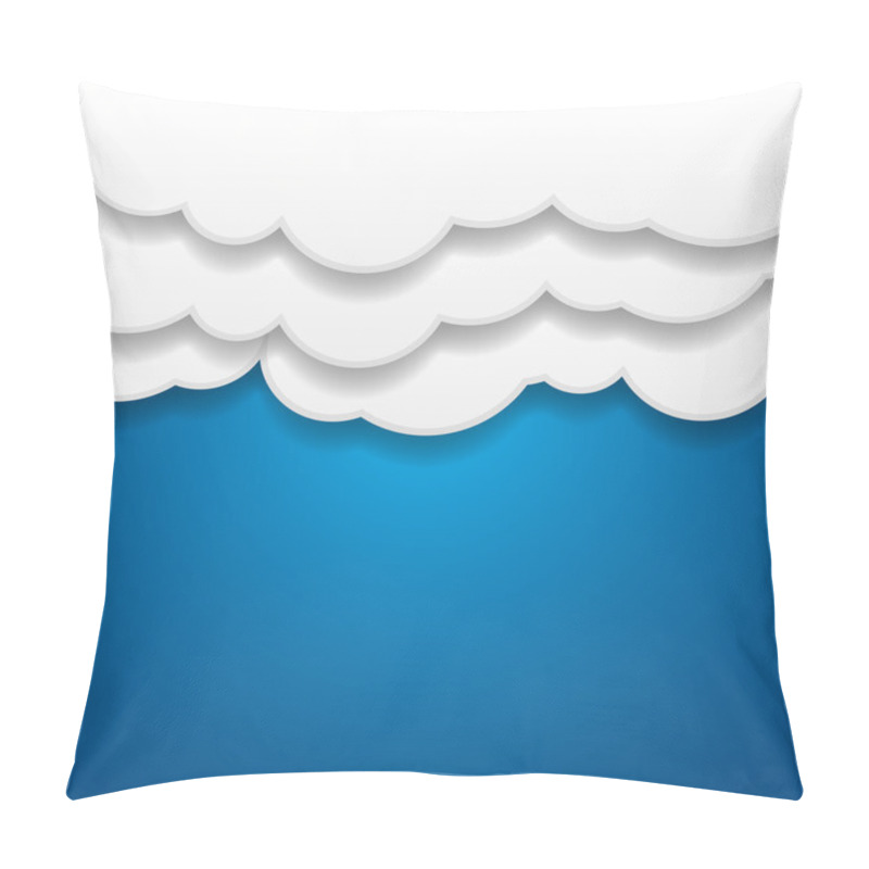 Personality  Paper Clouds Background Pillow Covers