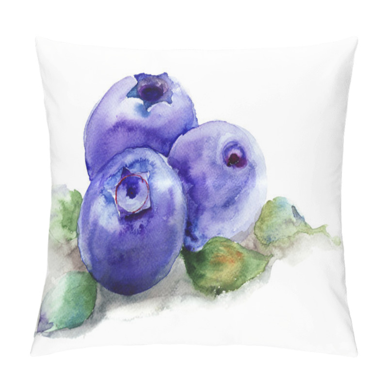 Personality  Blueberries With Leaves Pillow Covers