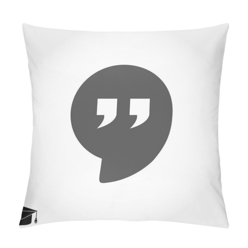 Personality  Quote Flat Icon Pillow Covers