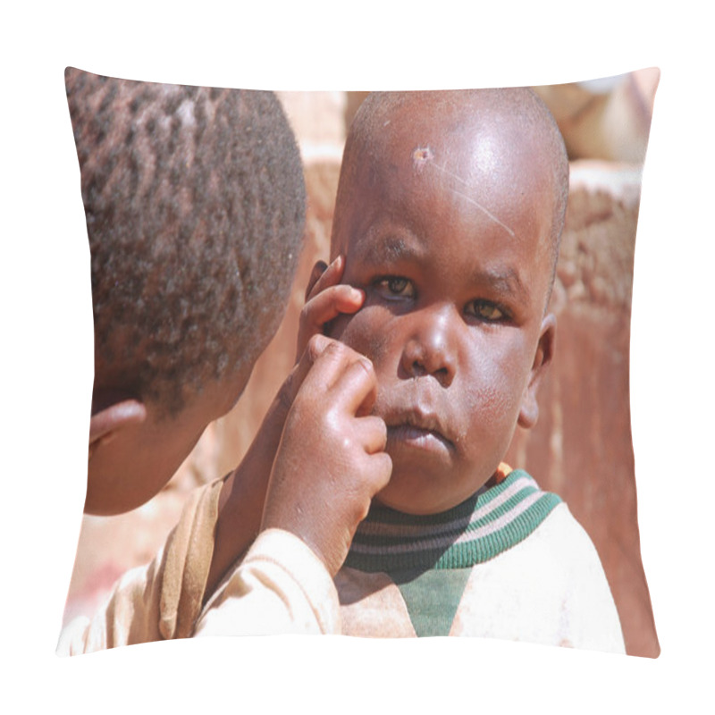 Personality  African Children In Tanzania While You Cleanse Your Face Pillow Covers