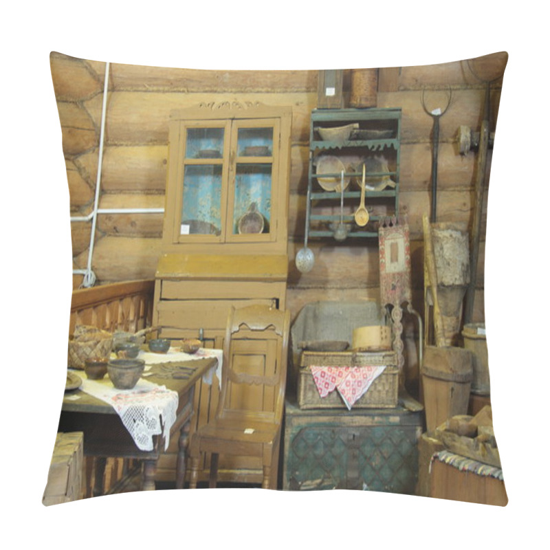 Personality  Old Wooden House Interior Pillow Covers