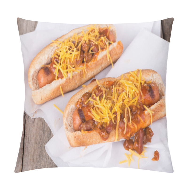 Personality  Two Chili Dogs Pillow Covers