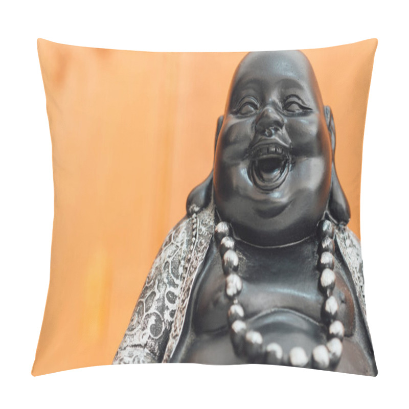 Personality  Fat Laughing Buddha, Hotei God. Pillow Covers