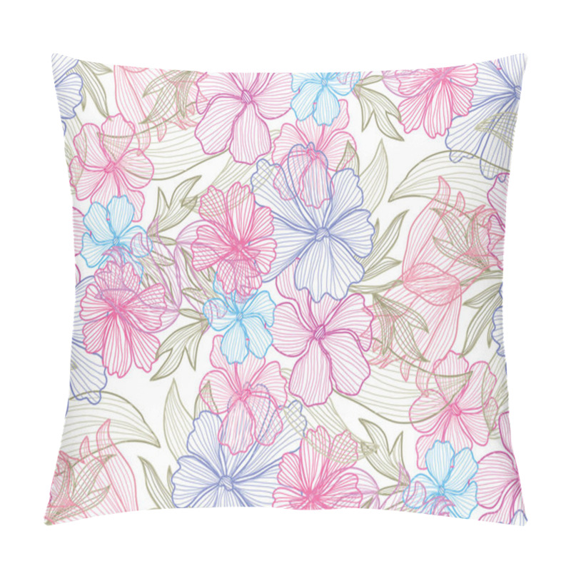 Personality  Floral Seamless Pattern Pillow Covers