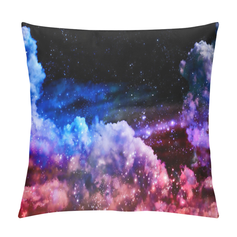 Personality  Blue And Magenta Northern Lights Pillow Covers