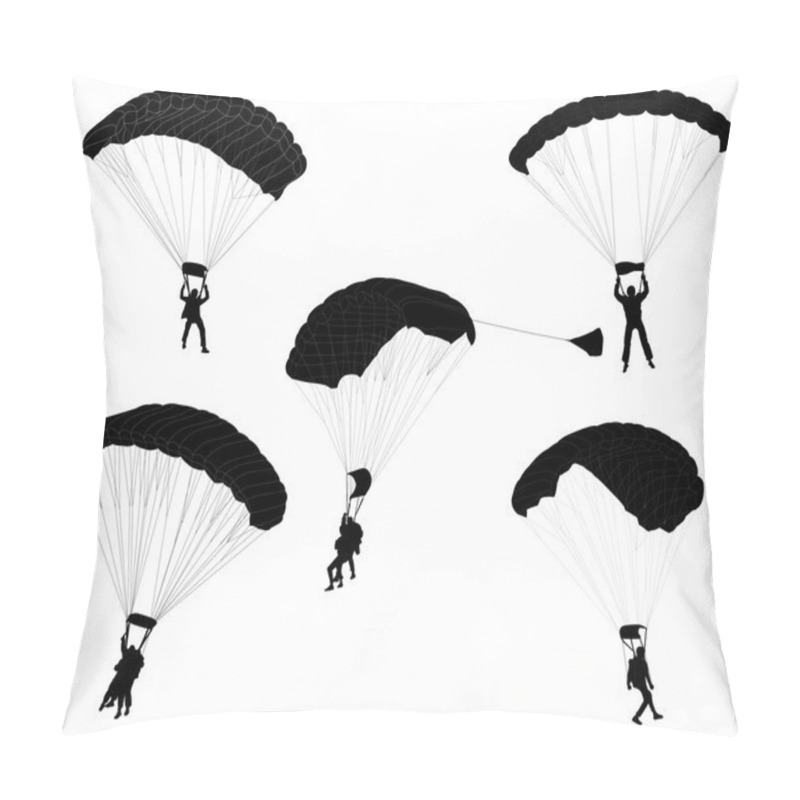 Personality  Skydivers Silhouettes Collection Pillow Covers