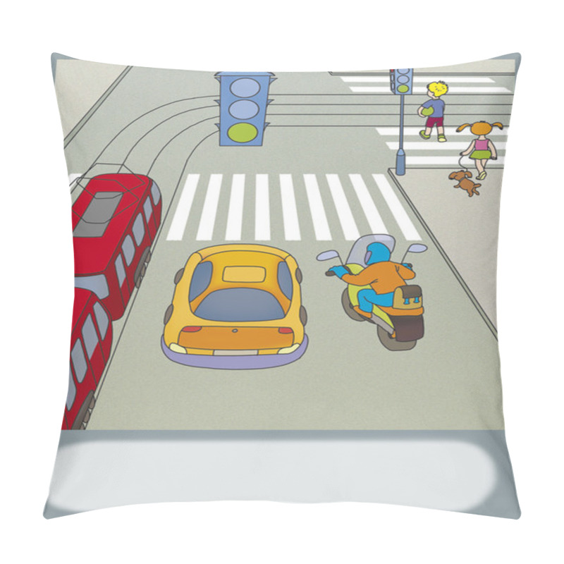 Personality  Road Hazard Pillow Covers