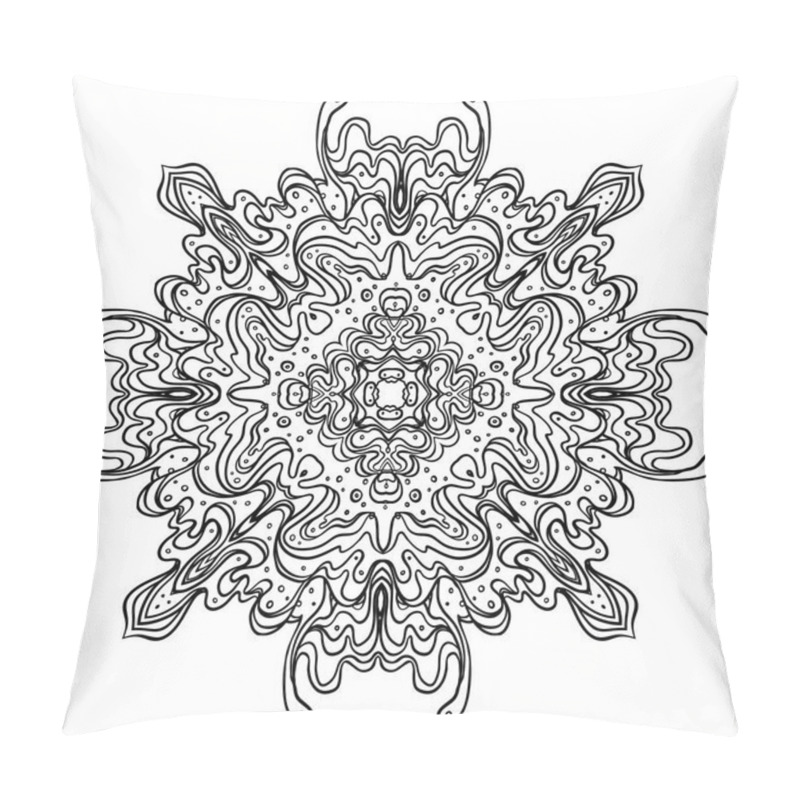 Personality  Hand Drawn Ornamental Mandala Inspired Ethnic Art, Patterned Indian Paisley Pillow Covers