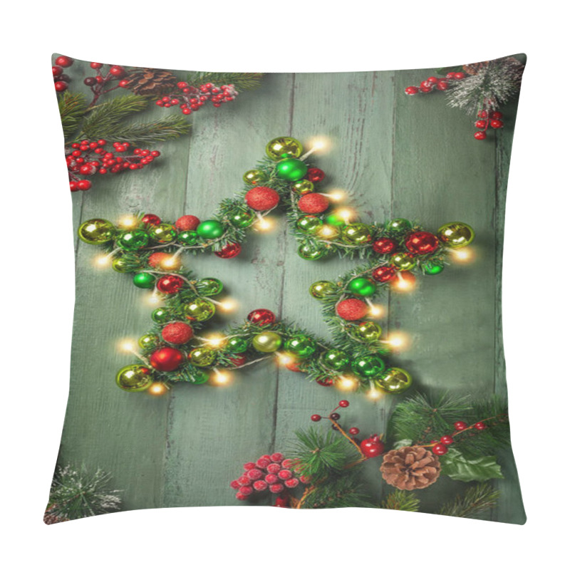 Personality  Decorative Christmas Star Pillow Covers