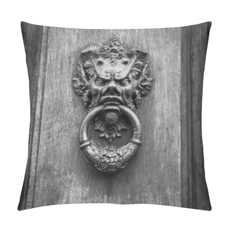 Personality  Devil Head Door Knocker Pillow Covers