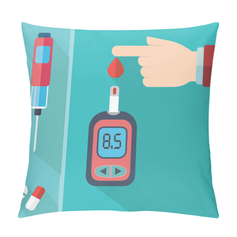 Personality  Diabetes Blood Glucose Test Pillow Covers