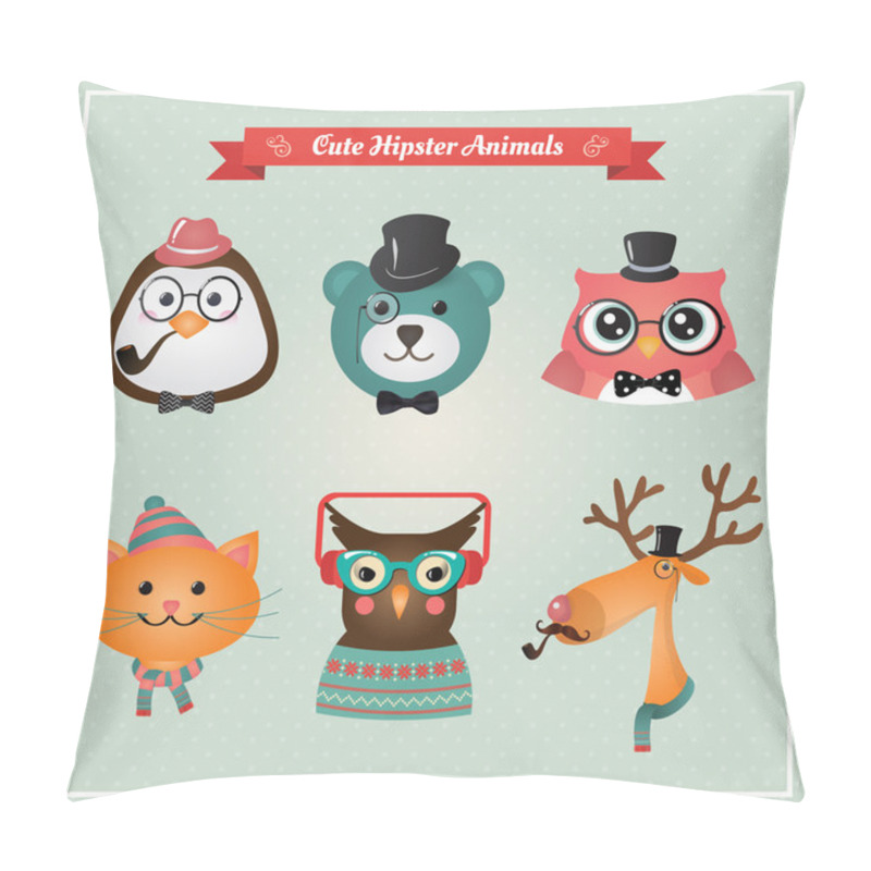 Personality  Cute Fashion Hipster Animals & Pets Pillow Covers