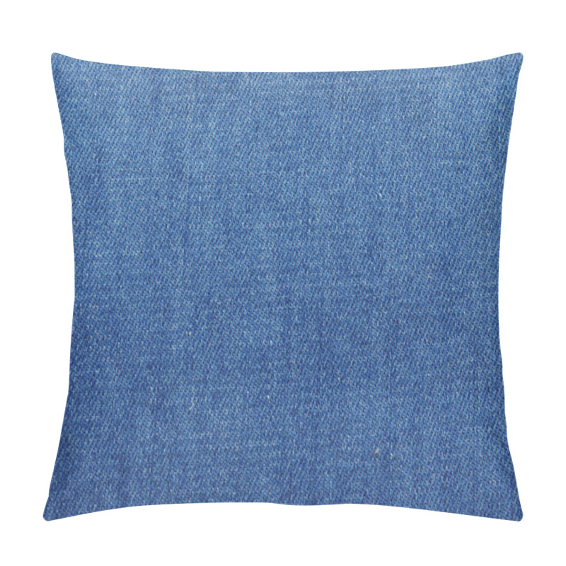 Personality  Texture Of Blue Jeans As Background, Closeup Pillow Covers