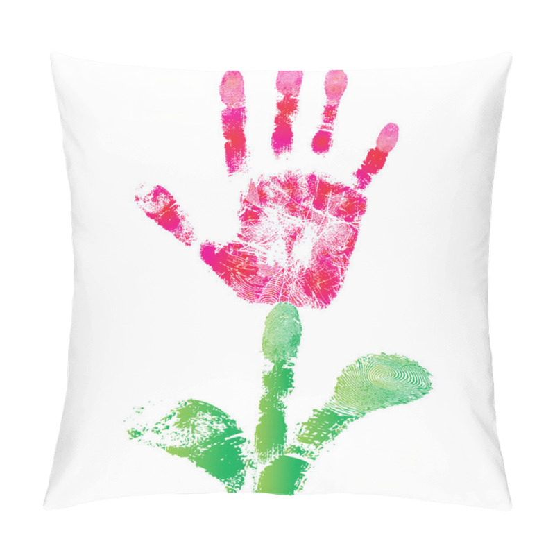 Personality  Palm Print Flower Pillow Covers