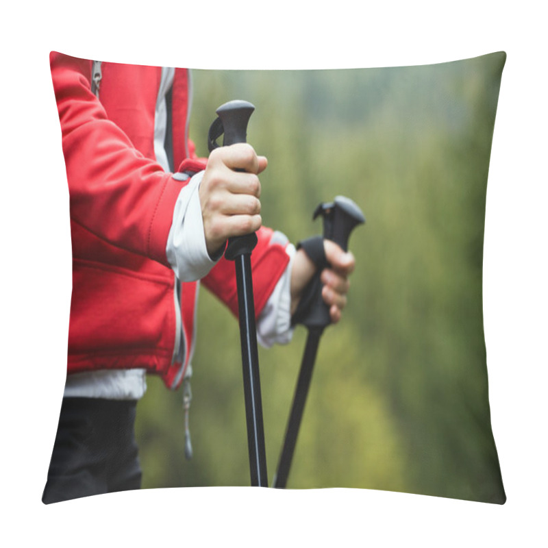 Personality  Nordic Walking Hands, Exercise Outdoors Pillow Covers