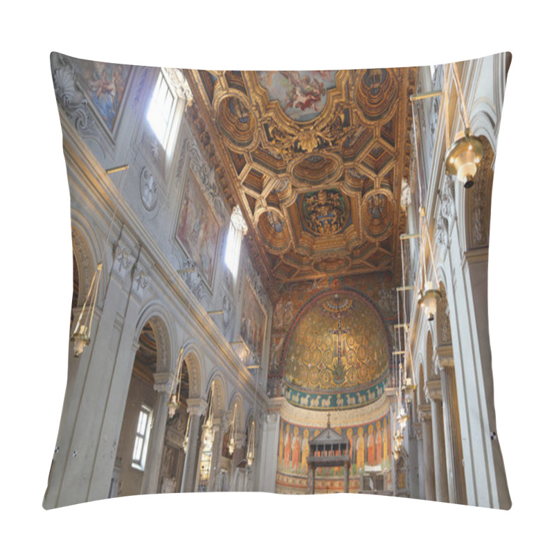 Personality  Interior Of Basilica Of San Clemente In Rome, Italy Pillow Covers