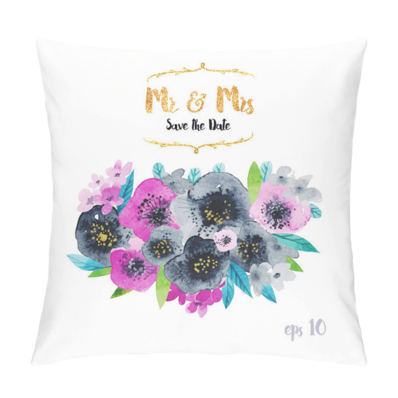 Personality  Floral Wedding Card Pillow Covers