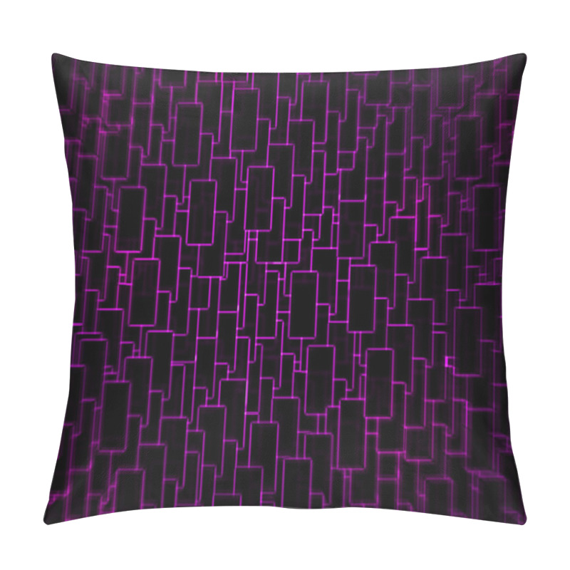 Personality  Violet Techno Background Pillow Covers