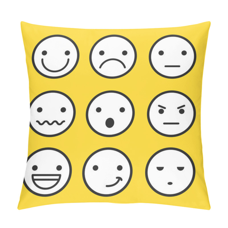 Personality  Fun Expression Facial  Pillow Covers