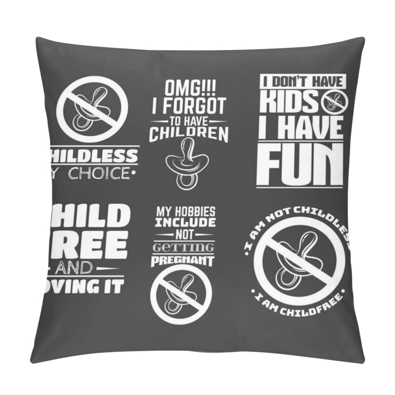 Personality  Collection Of Quote Typographical Background Pillow Covers