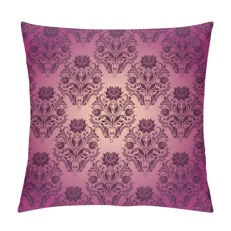 Personality  Damask Seamless Floral Pattern Pillow Covers