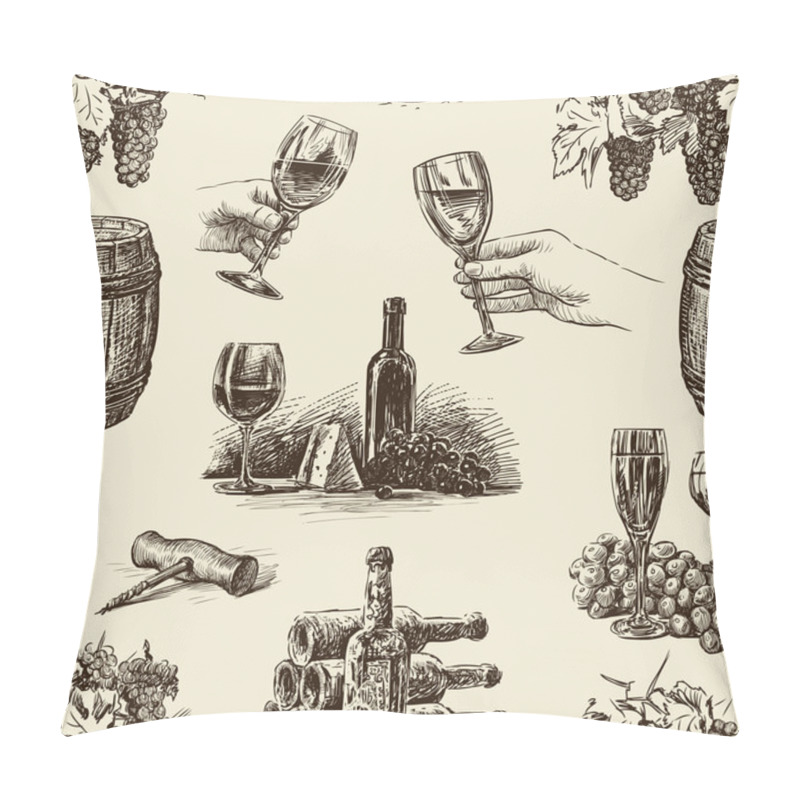 Personality  Pattern Of Wine Pillow Covers