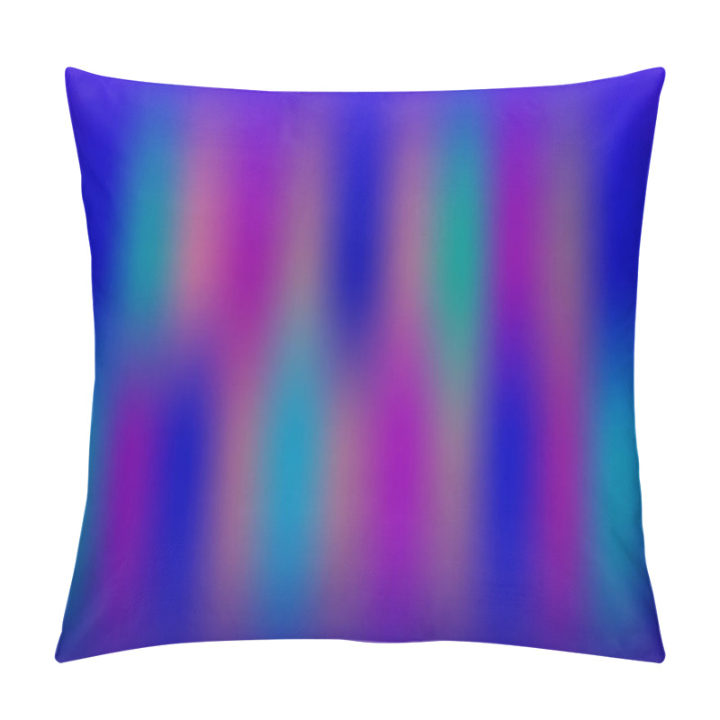 Personality  Abstract Blue Neon Background With Vertical Pink, Purple Stripes Pillow Covers