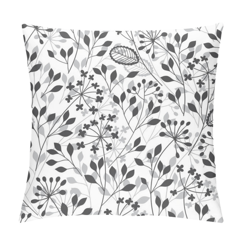 Personality  Abstract Hand-drawn Flowers Pattern Pillow Covers