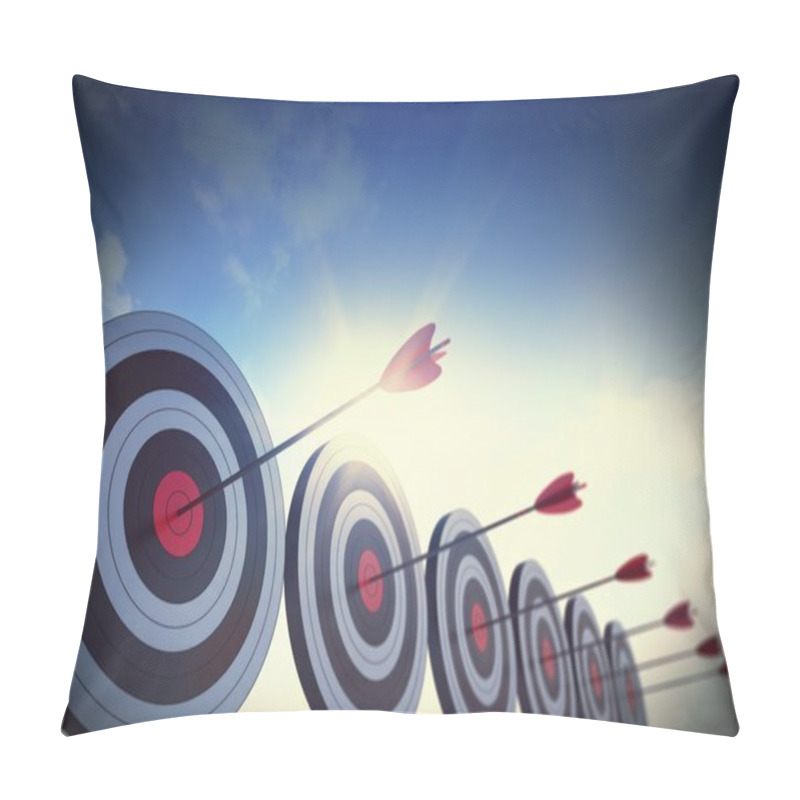 Personality  Targets Hit By Arrows Pillow Covers