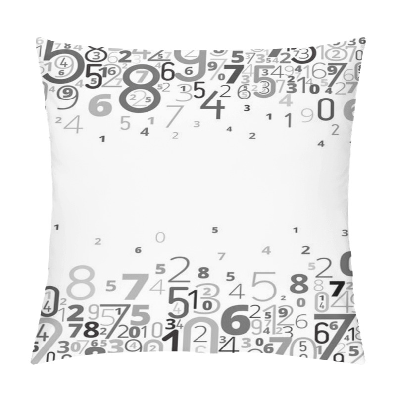 Personality  Vector Background From Numbers Pillow Covers