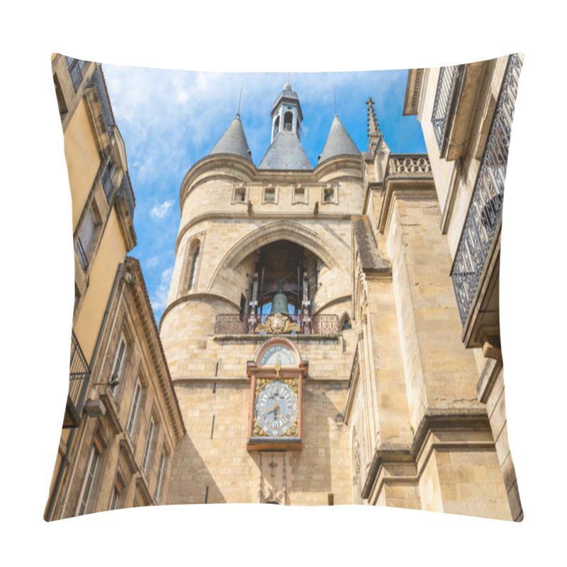 Personality  Oldest Belfry Grosse Cloche Hanging On A Gateway In Bordeaux, France. High Quality Photography Pillow Covers