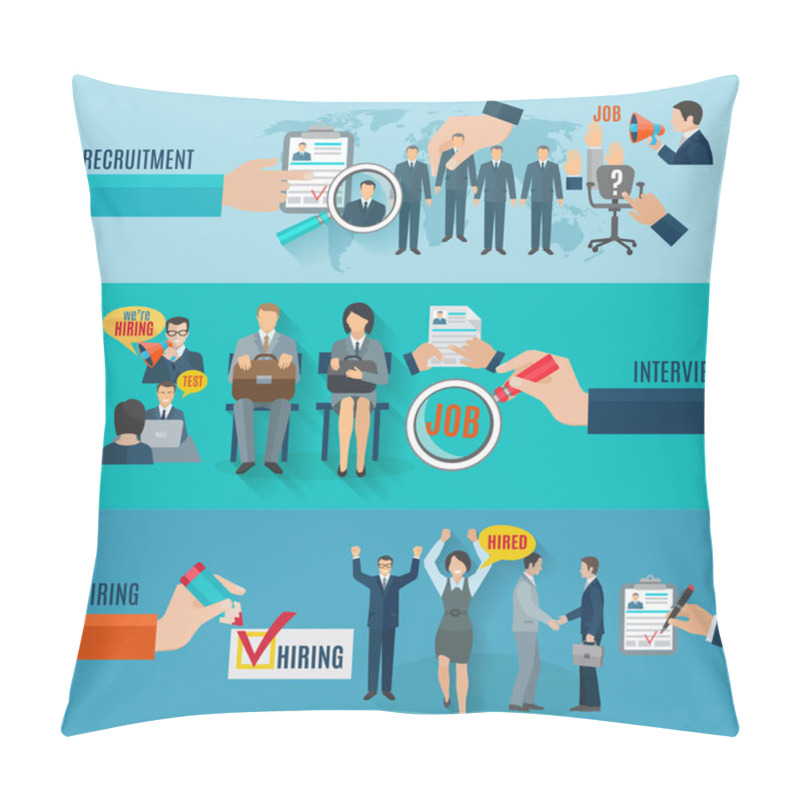 Personality  Hire Banner Set Pillow Covers