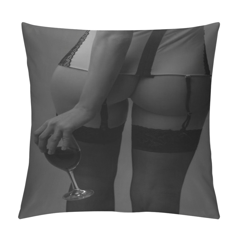 Personality  Woman Holding Glass Pillow Covers