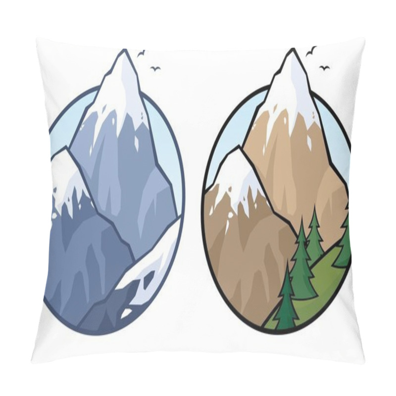 Personality  Mountain Pillow Covers