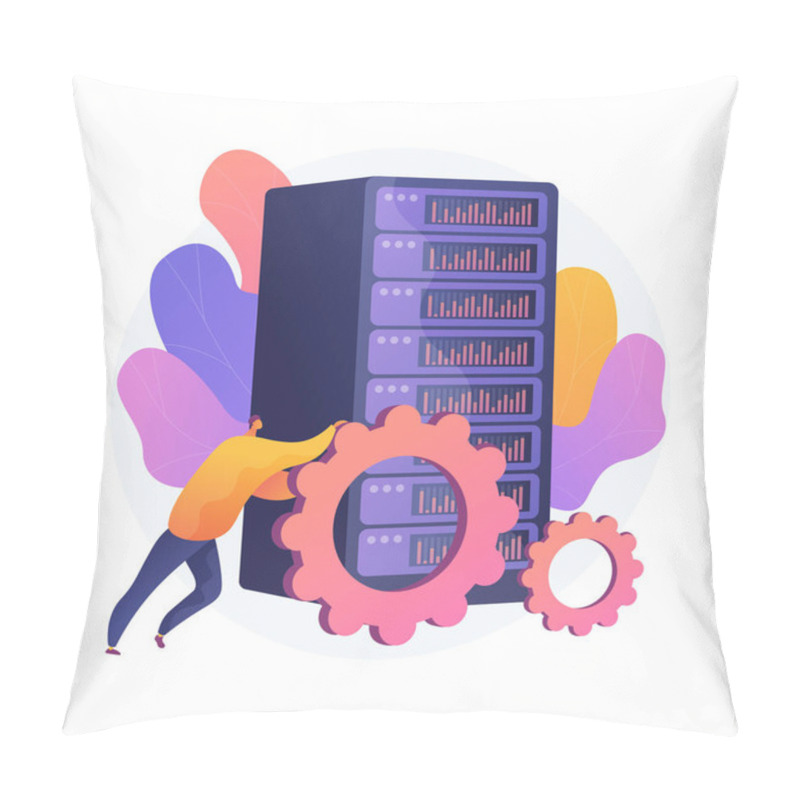 Personality  Big Data Job Abstract Concept Vector Illustration. Pillow Covers