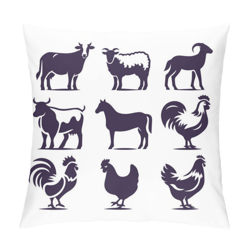 Personality   Simple Animal Silhouette Designs Pillow Covers