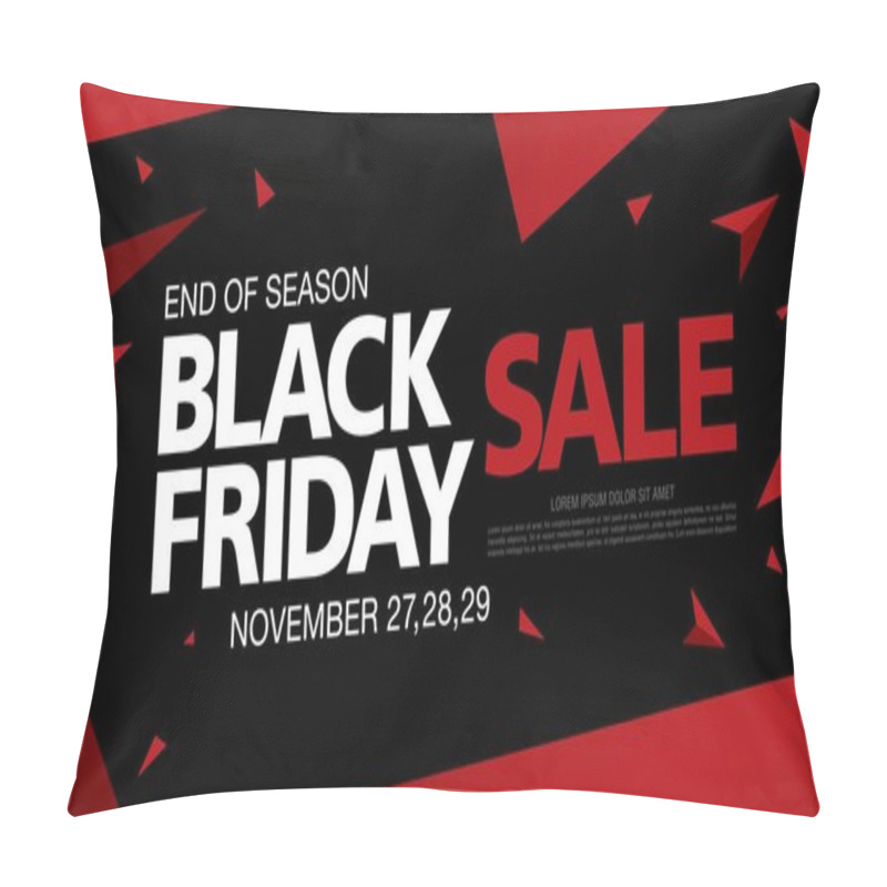 Personality  Black Friday Poster Pillow Covers