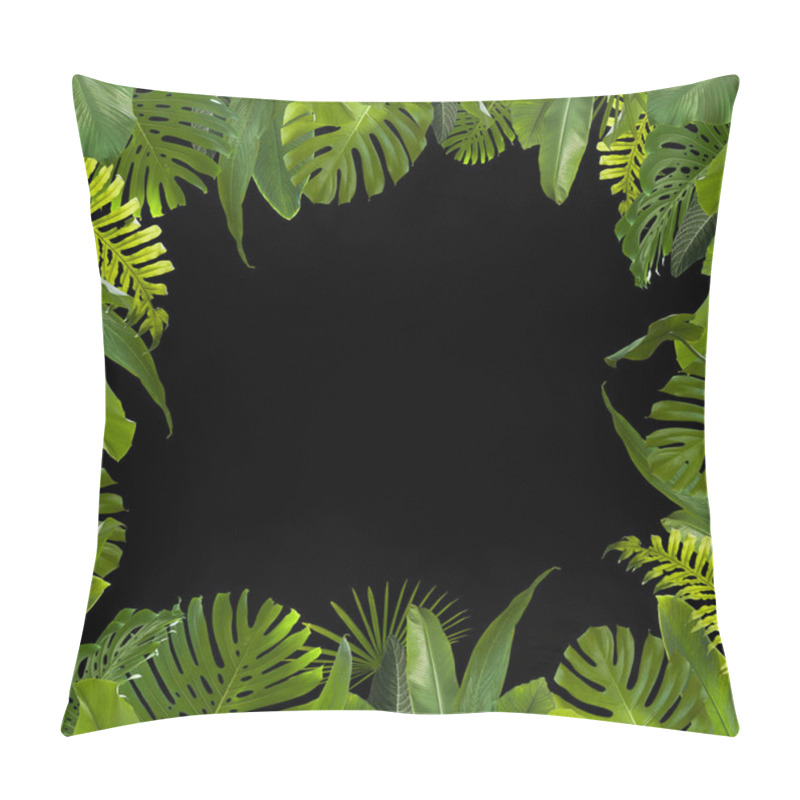 Personality  Tropical Jungle Leaves Background Pillow Covers