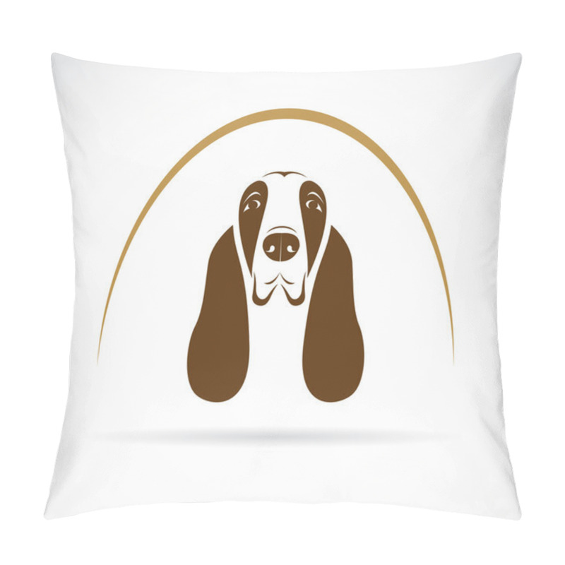 Personality  Vector Image Of An Basset Hound Pillow Covers