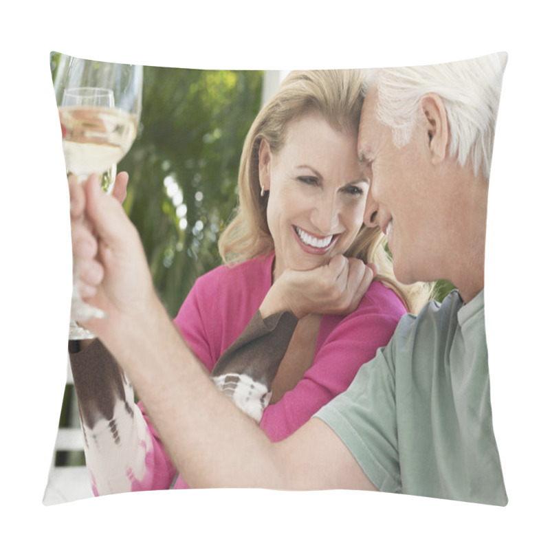 Personality  Couple Holding Wine Glasses Pillow Covers