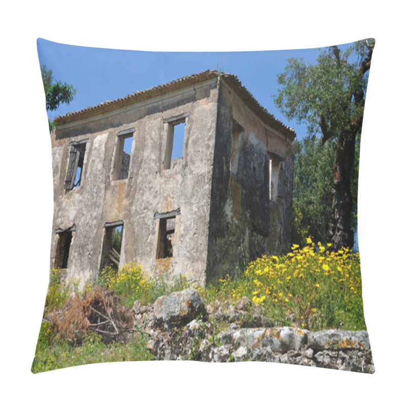 Personality  Abandoned House And Spring Landscape Pillow Covers