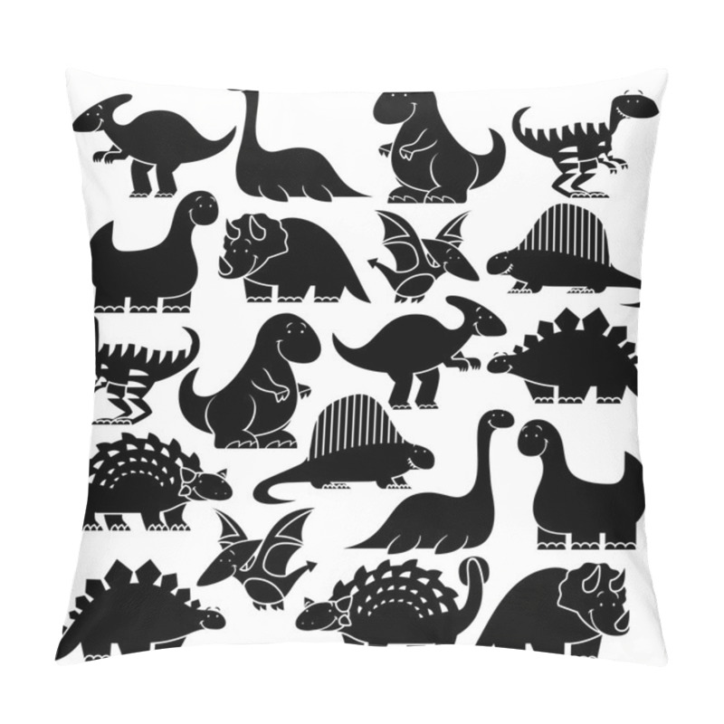 Personality  Set Of Different Cute Cartoon Dinosaurs Pillow Covers